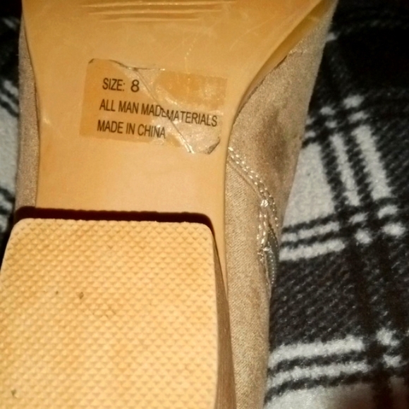 Charlotte Russe Floral Embroidered Ankle Boots - Tan - Picture 5 of 6